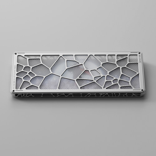 KBDfans Holy80 Halo透明磨砂PC底板 CNC加工防尘匀光板 下壳PC