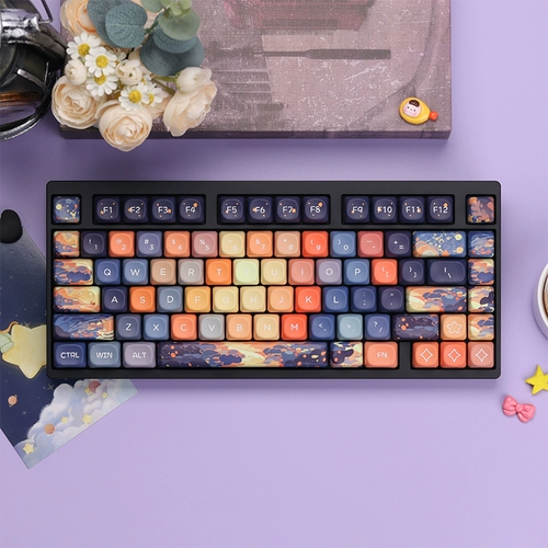 KBDfans Индивидуальная механическая клавиатура Taco75 Black Hot вставка Прокладка готовая продукт MOA подводные звезды