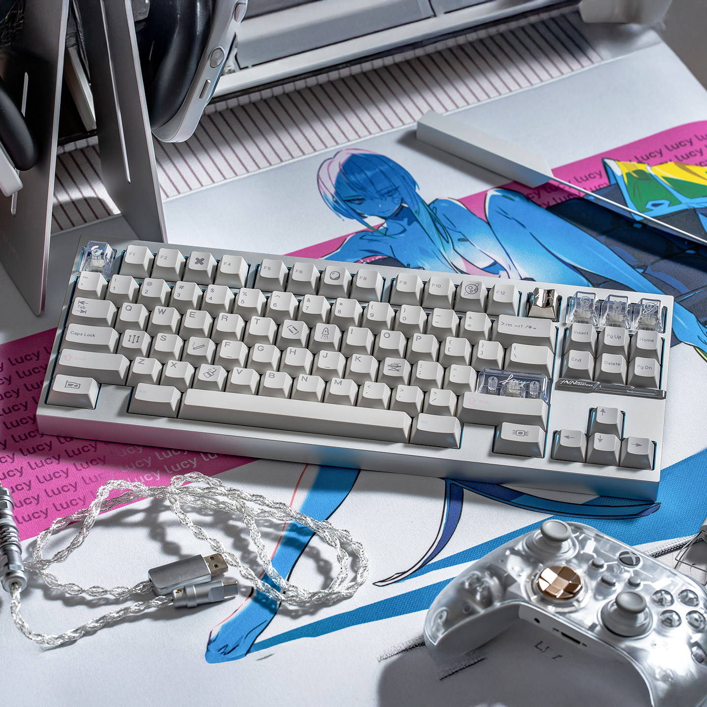 PBTfans Lucy r2露西PBT原厂热升华 60 65 75 87客制化键盘键帽