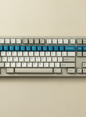 PBTfans Touching Grass热升华键帽pbt材质 beige复古灰白绿原厂