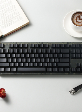 PBTfans Lyla纯黑无刻键帽 pbt材质原厂高度 含玻璃微珠类肤手感