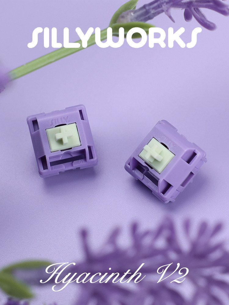 SILLYWORKS HYACINTH AXIS V2 히아신스 스위치 V2 기계식 키보드 MX 선형 축 윤활