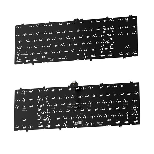 KBDfans客制化机械键盘套件TOFU TKL R2配件焊接双模热插拔HE PCB