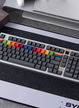 PBTfans 1984 Dark PBT复古mac热升华原厂高度客制化机械键盘键帽