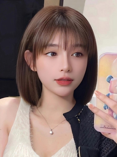 时尚夏季波波头假发真人发丝