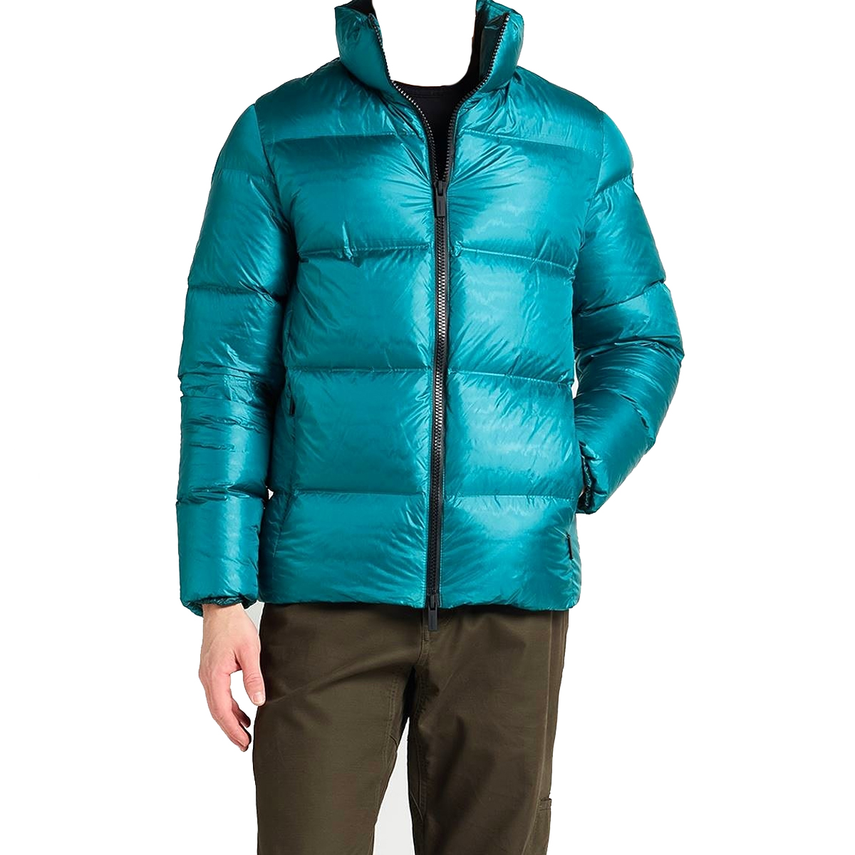 意大利一线休闲R 秋冬吉致工艺精致细节蓝色科技面料白鹅绒羽绒服