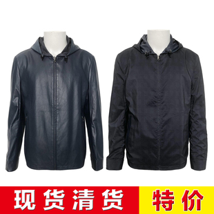 特价清货 公价16800 一线品牌 A 秋冬 西班牙羔羊皮 双面穿皮衣