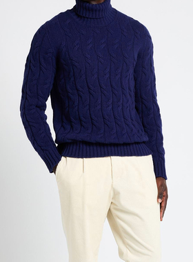 醉鼎吉 仅低于LP COLOMBO 秋冬 重工 100%山羊绒 老钱风毛衣