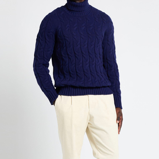 醉鼎吉 仅低于LP COLOMBO 秋冬 重工 100%山羊绒 老钱风毛衣