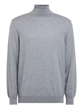 意大利醉顶吉仅低于LP COLOMBO 秋冬 浅灰色 纯羊毛 高领毛衣