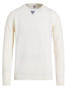 意大利产 小BC 经典一线 E 秋冬 乳白色 山羊绒 圆领毛衣