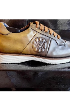 现货清货超低特价 公价15800 法国醉鼎吉Z 秋冬 重工擦色 休闲鞋