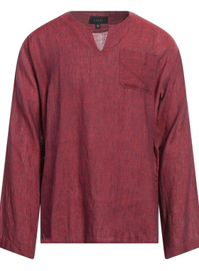 LP创立顶吉休闲品牌 超一线SEASE 春夏 爱尔兰亚麻古巴领长袖衬衫