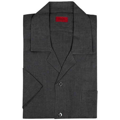 公价6200 那不勒斯顶吉 ISAIA 四季 深灰色 爱尔兰亚麻 长袖衬衫