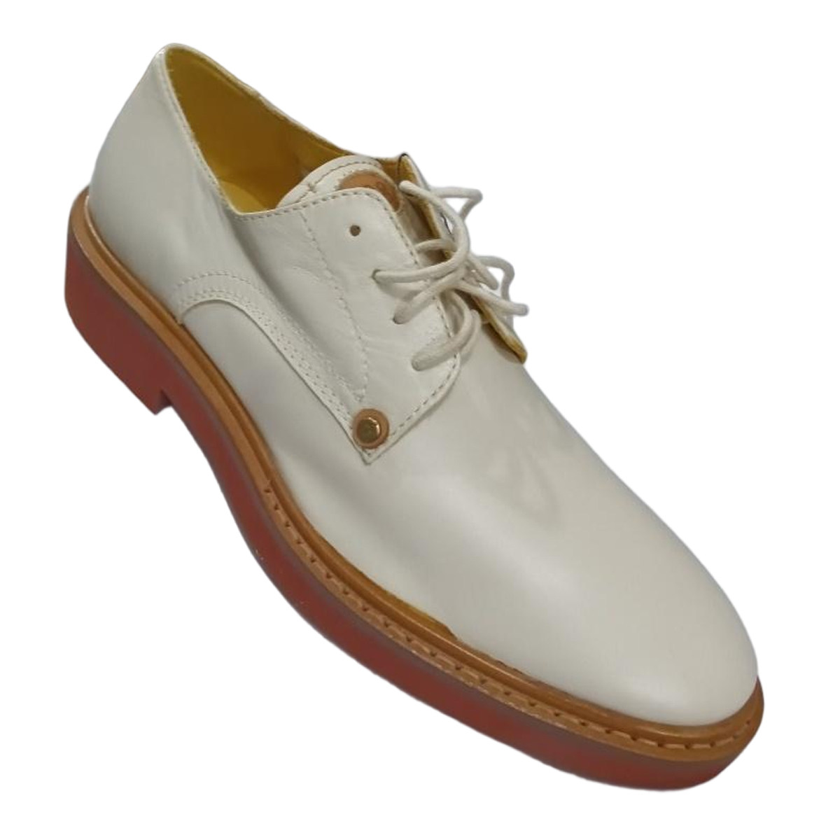 现货清货 公价4580 意大利一线品牌 P 春秋 白色头层牛皮德比鞋,流行男鞋,正装皮鞋,淘宝优惠券,粉丝福利购,淘宝优惠卷