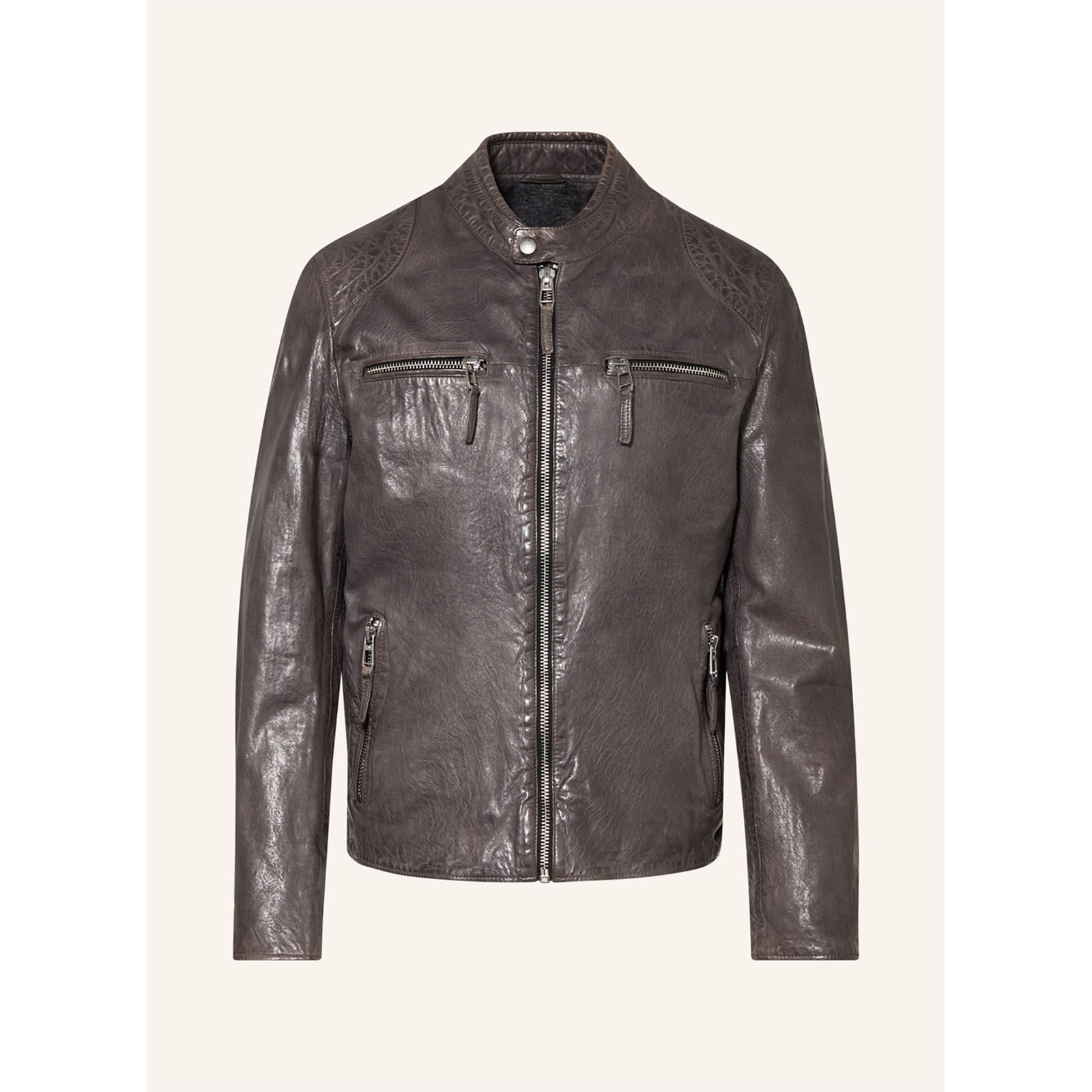 德国专业一线 milestone 23秋冬 咖色小牛皮 皮衣