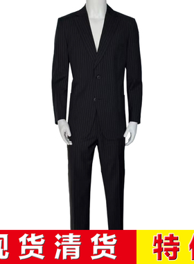 现货特价 公价17800 意大利高端一线 Z 四季黑色羊毛西服套装