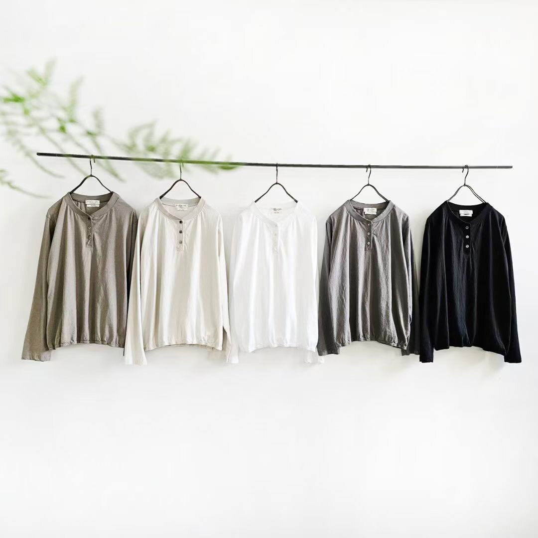 现 26春季新款韩国东大门puco女半系扣棒球领打底长袖T恤上衣