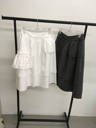 现韩国东大门26夏新款MINIMUZ设计款时尚休闲百搭不规则半身裙女