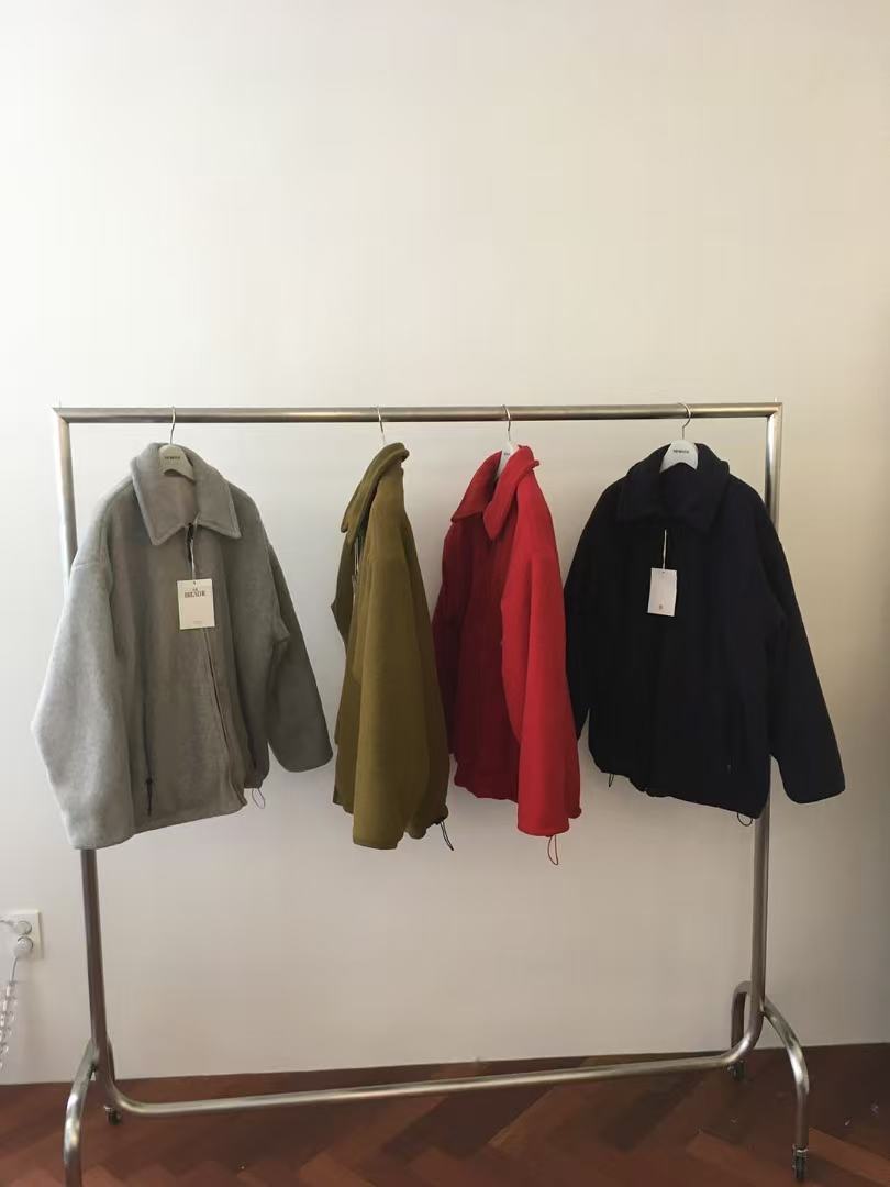 现 25冬季新款韩国东大门BREATHE翻领拉链两面穿夹克外套