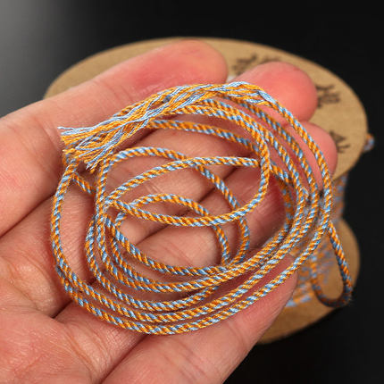藏式手搓棉绳流苏穗子文玩线手串绳编织手绳星月菩提专用绳串珠
