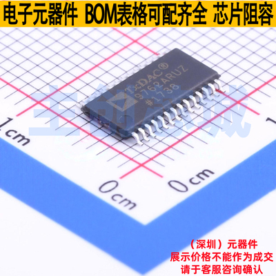 数模转换芯片DAC AD9762ARUZ TSSOP-28 ADI(亚德诺) 电子元件配单