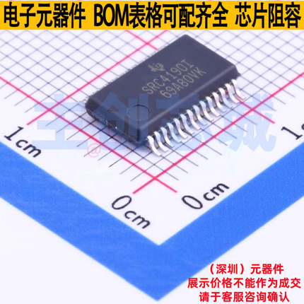 音频接口芯片 SRC4190IDBR SSOP-28 TI/德州 电子元器件全新原装
