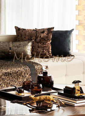 *MeHome*现代轻奢样板房酒店别墅客厅软装搭配套餐工艺品摆件酒具