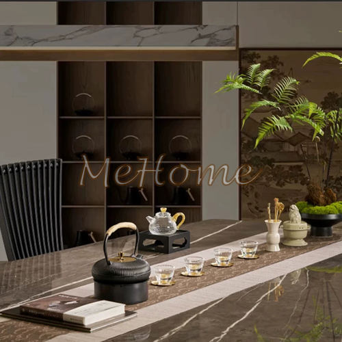 新中式宋代美学样板间茶社软装