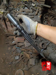 瞿氏铁匠 四面开槽枪头 矛头 枪头 长矛全钢一体手工锻打武术器械