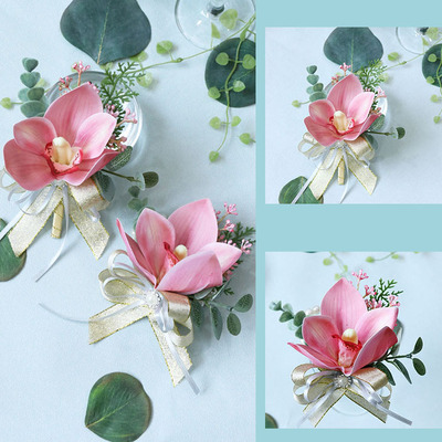 结婚新郎新娘胸花手腕用品会议