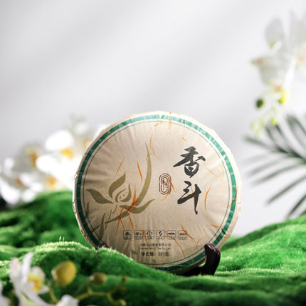 云南普洱茶生茶斗记2021年香斗饼茶357g石模饼春茶高香型生普茶叶