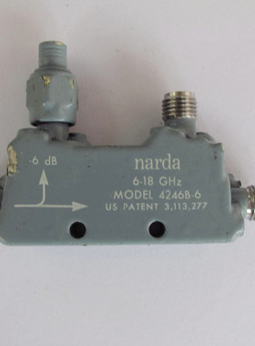 4246B-6 Narda 6-18GHz 6dB SMA 射频微波同轴宽带定向耦合器