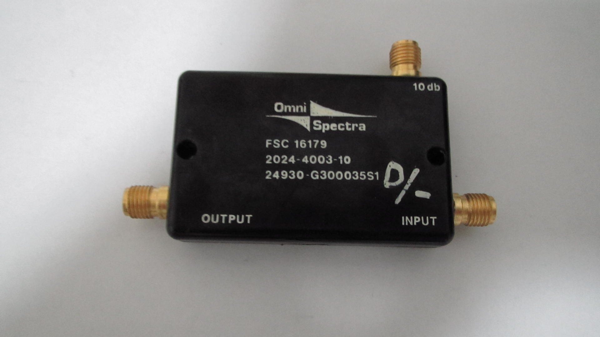 2024-4003-10 X波段 8-12GHz 10dB SMA母 RF 射频微波同轴宽带定
