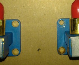 Woken 18-26.5GHz 50Ω SMA(F)-WR42(UBR220) 波导转同轴  转接器