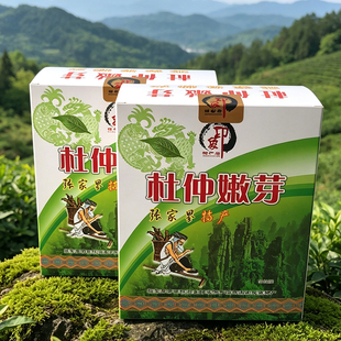 湖南印象张家界特产杜仲嫩芽湘西杜仲茶慈利特级野山生嫩芽伴手礼
