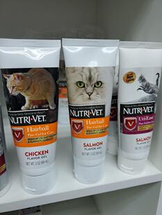 美国Nutrivet猫用去毛球膏宠物化毛球吐毛球进口营养膏