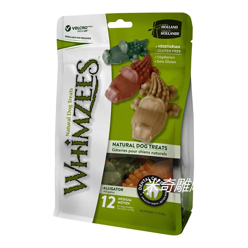whimzees绿的荷磨牙棒洁齿骨