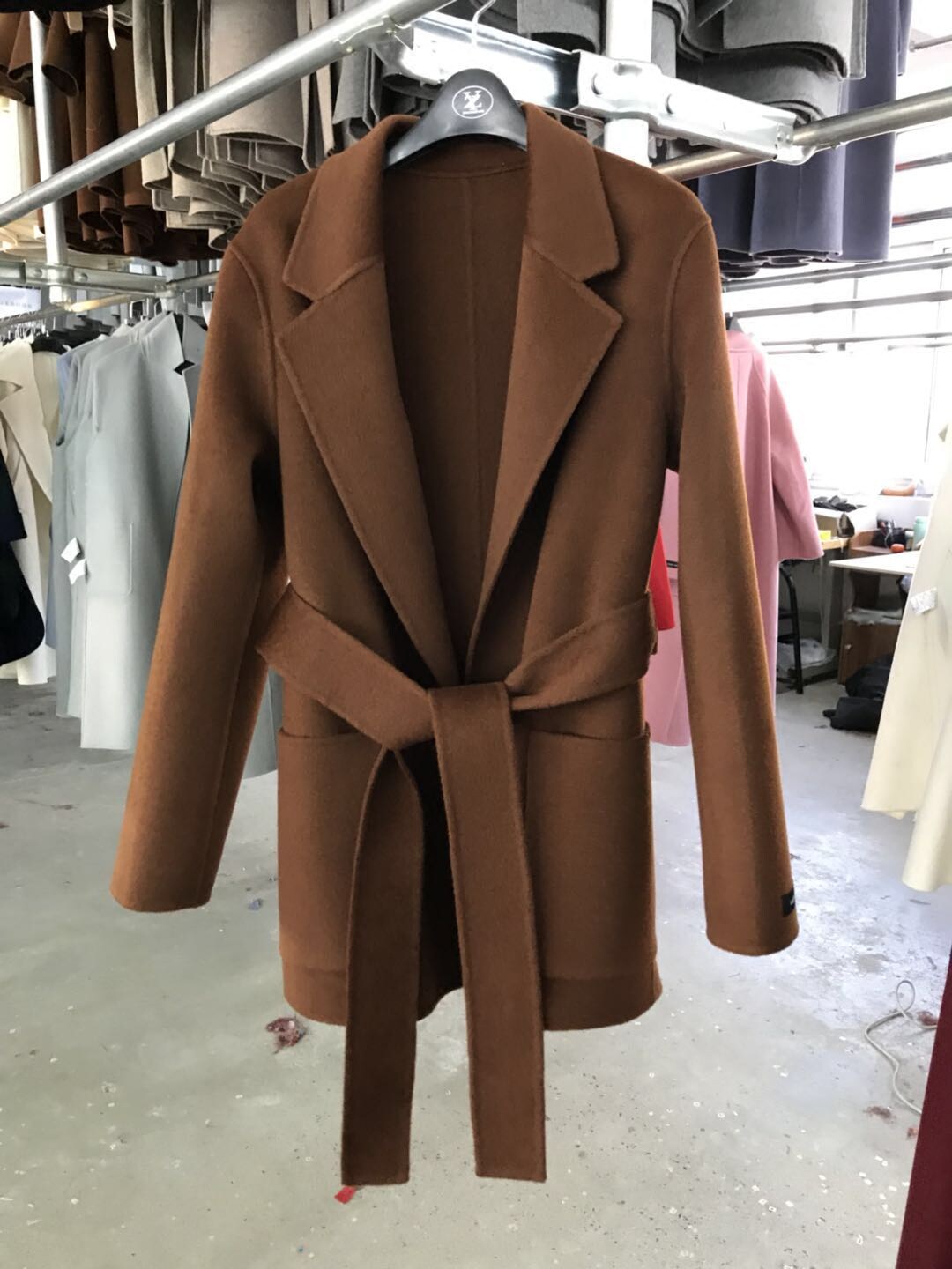 毛呢外套双面羊绒大衣女中长款2025春秋冬新款呢子羊毛秋季女修身