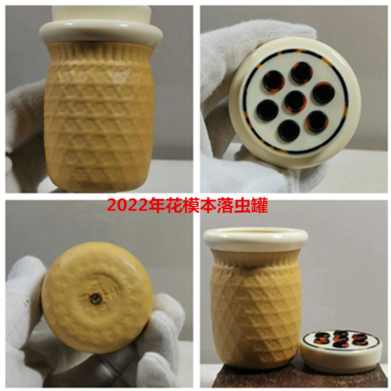 天然葫芦竹蛉子蝈蝈罐把玩范制花模虫具鸣虫蛐蛐笼子文玩收藏摆件