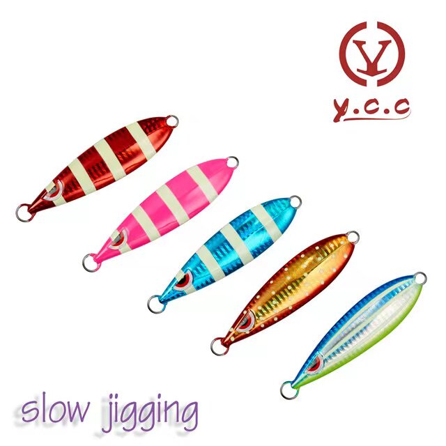c.c 南油深海优质慢摇铁板slow jigging 假饵路亚夜光 110 130g