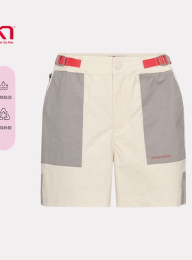 Kari Traa25新款Ane安娜夏季徒步短裤55%有机棉45%聚酯胺宽松柔软