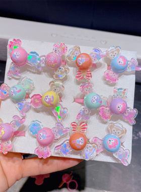 女孩卡通水果星黛露旋转戒指首饰