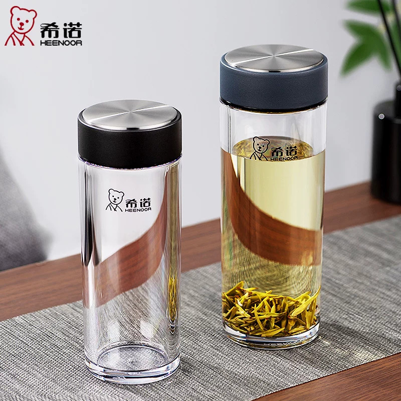 希诺塑料杯耐高温防烫办公家用水杯大容量车载杯子