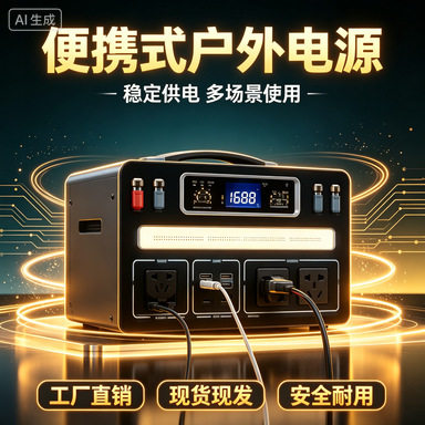 户外移动电源220V大容量便携直播