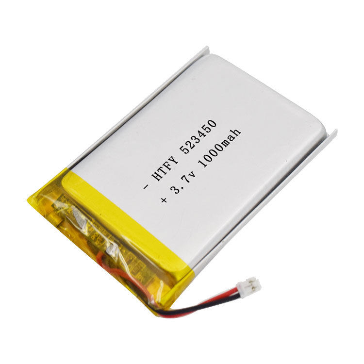523450聚合物锂电池1000mAh37v点