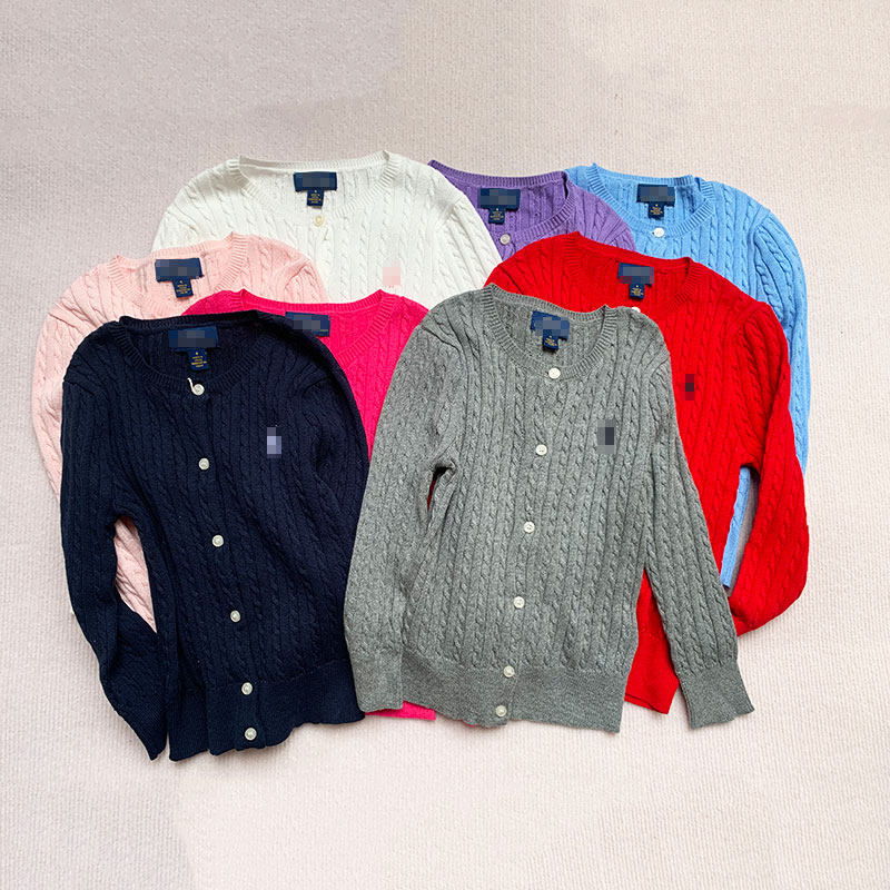自留四季可穿女童百搭薄款空调房开衫儿童女孩麻花针织衫毛线上衣