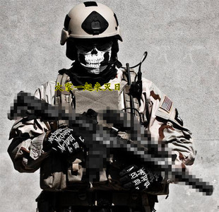 美国海豹特种骷髅GHOST面具夜光幽灵面罩鬼脸军迷使命召唤6头套