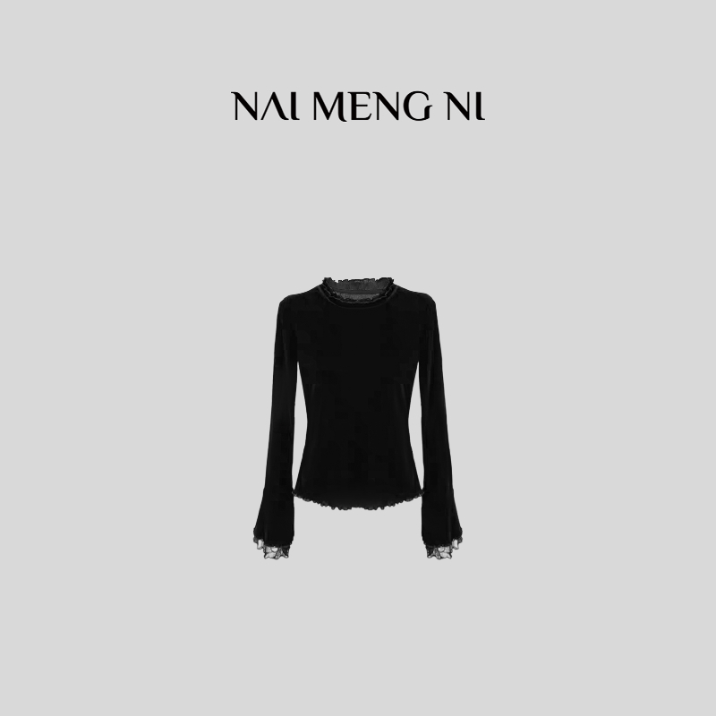 肉肉 26RR0213  “素雪微光”冬季新款时尚百搭长袖上衣