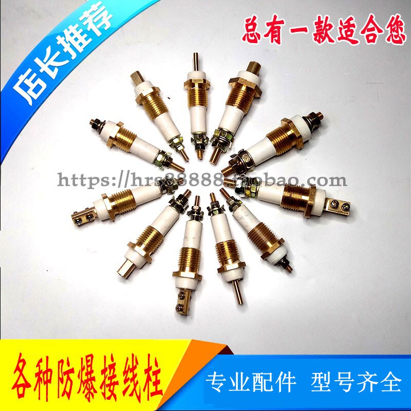 YB/YB2防爆电机接线柱M5-M16防爆柱独柱防爆纯铜接线端子柱